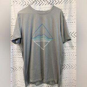 Marine Layer Gray Tee with Geometric Design